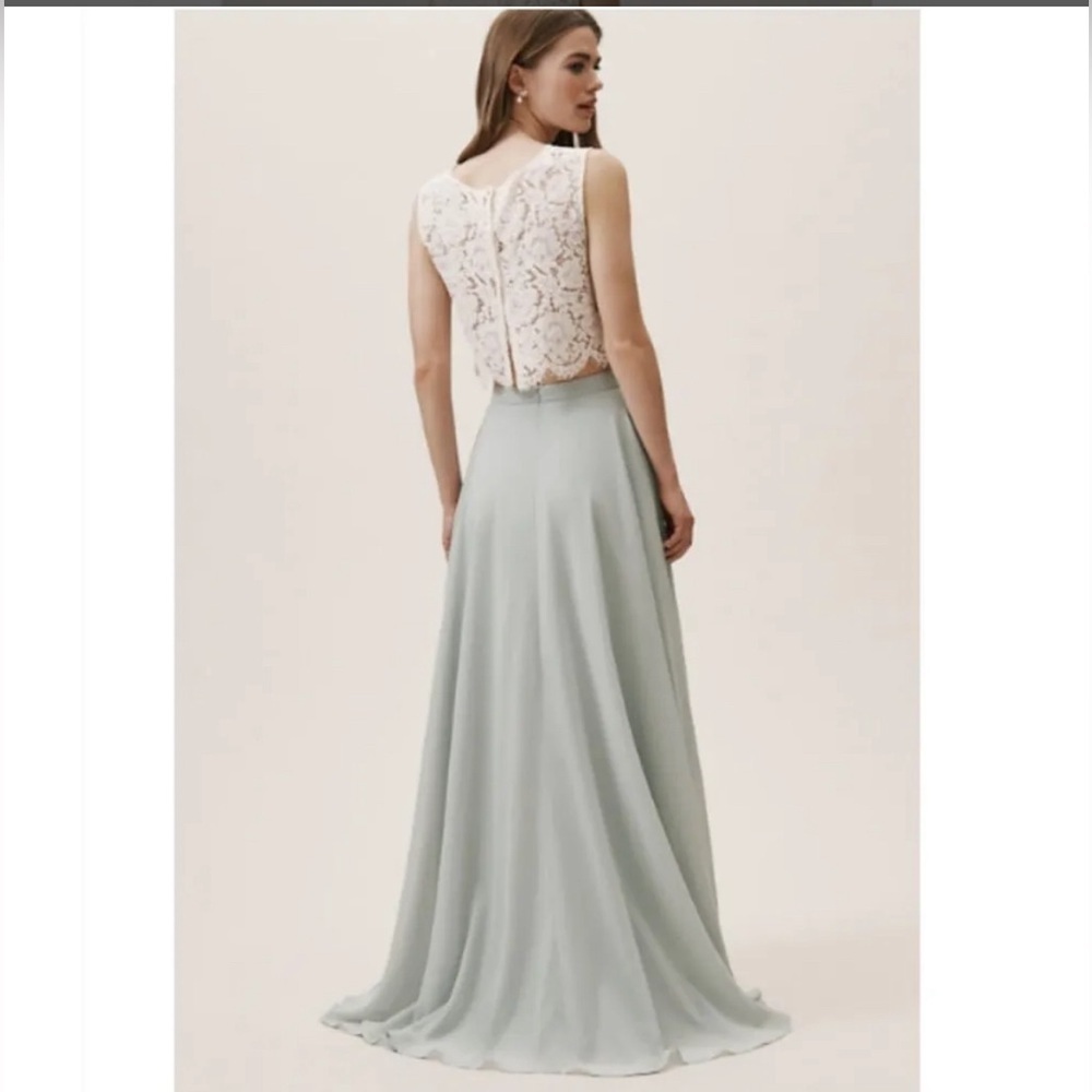 JENNY YOO COLLECTION HAMPTON SKIRT MAXI SKIRT ANTHROPOLOGIE 46” LENGTH SIZE 4